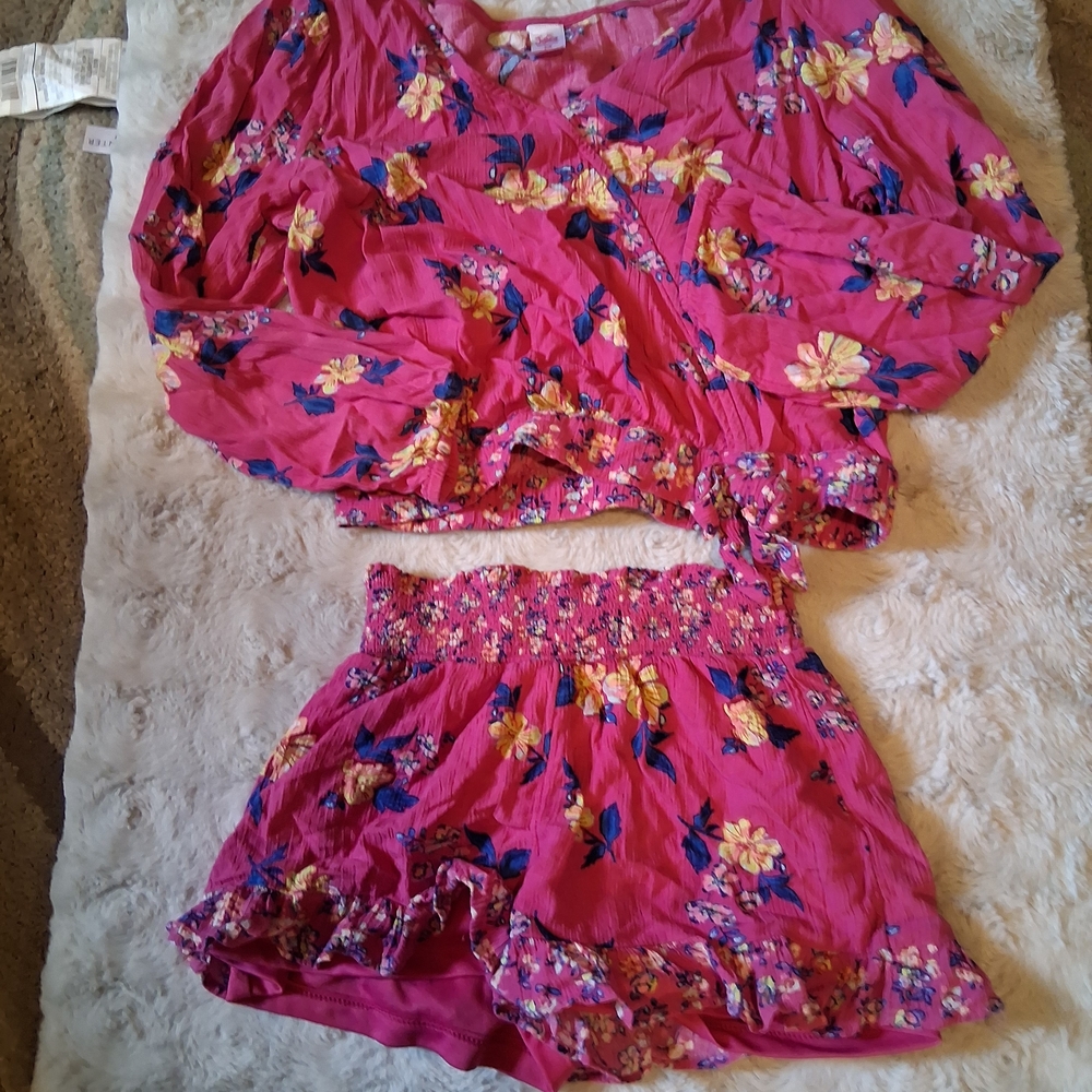 Floral Pink Women's Sleepwear Set